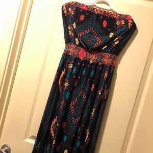 LIKE NEW! Strapless Summer Dress